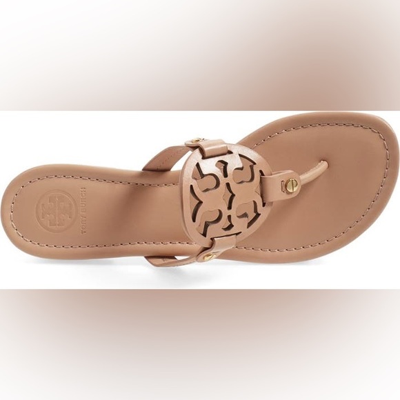 Tory Burch Shoes - Tory Burch Miller Leather Sandals in Nude